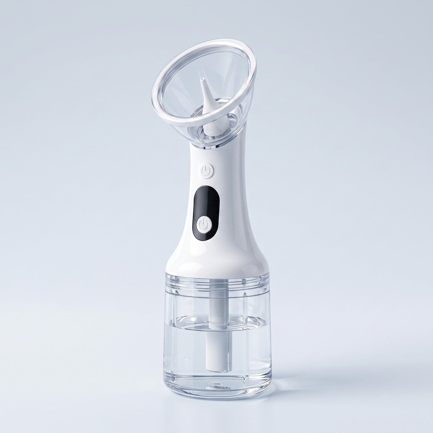 Bac collecteur transparent rempli d'eau