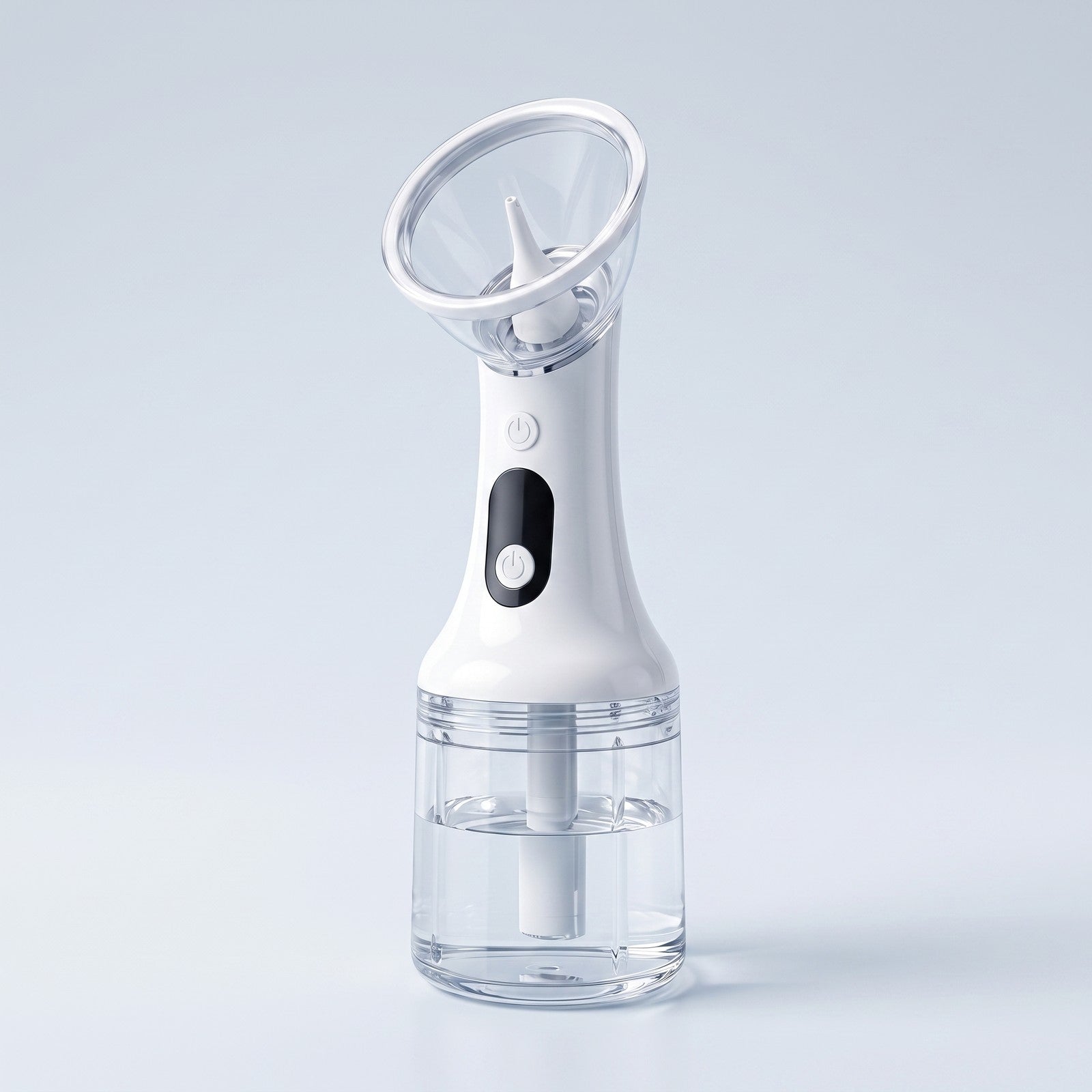 Bac collecteur transparent rempli d'eau