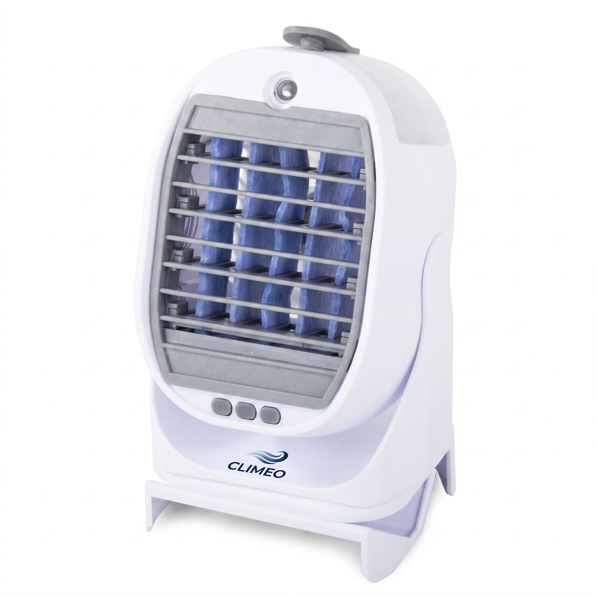Rafraîchisseur d'air personnel CLIMEO Power Cooler blanc, vue de trois quarts